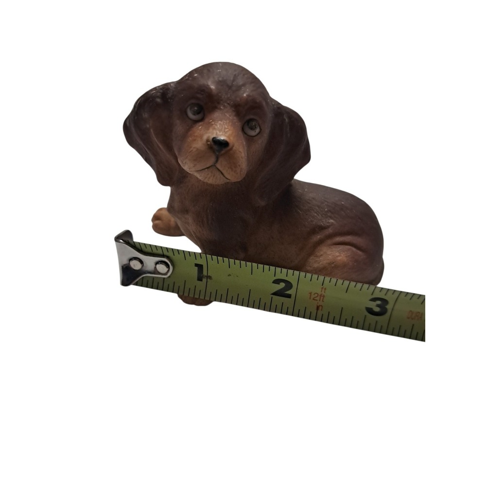 Homco 1467 Vintage Dachshund Figurine Bisque Ceramic, Brown Red - Picture 6 of 6